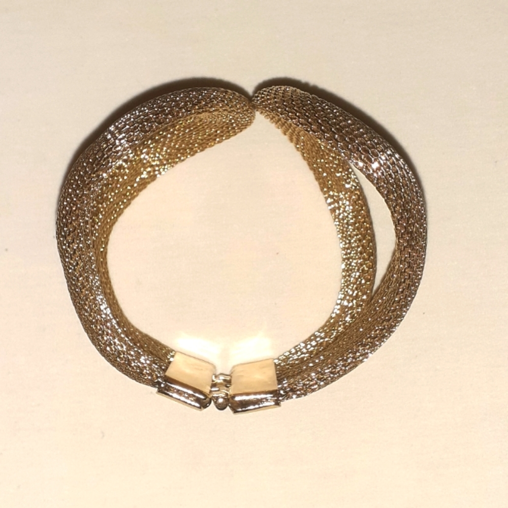 Gold tone mesh Bracelet